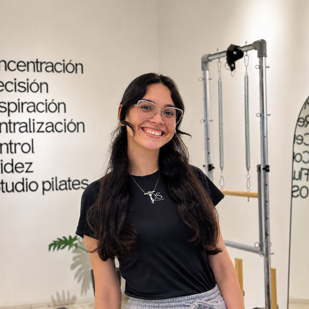 Retrato de Alma Briceño., Instructora de Pilates