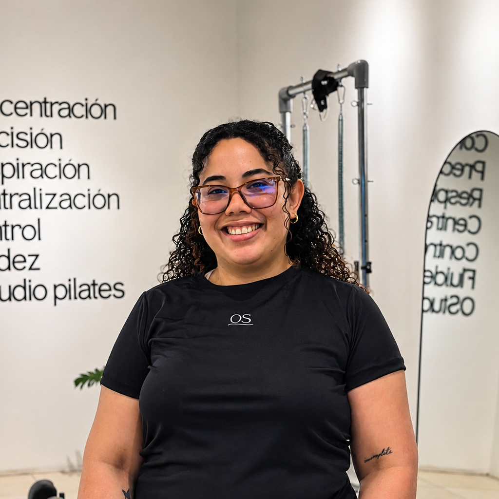 Retrato de Tamargi Chirinos., Instructora de Pilates